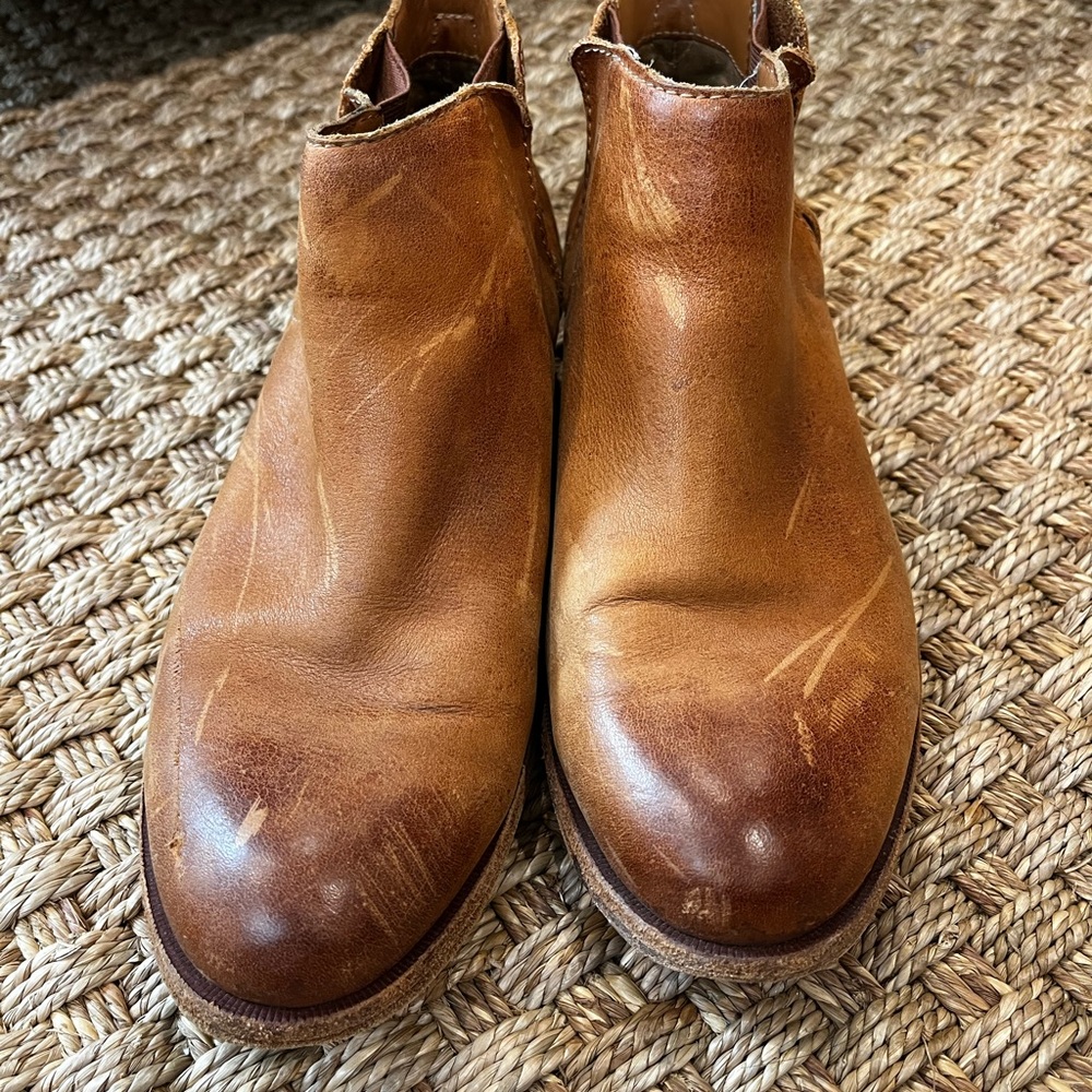 Kork-Ease Brown Leather Ankle Boots